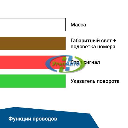 Фонарь задний многофункциональный LEDWORKER TRL004 LED Bajonet R